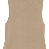 Top con scollo drappeggiato in beige Aya muse - donna 