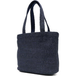 Borsa con logo in raffia in blu Jimmy choo - donna 