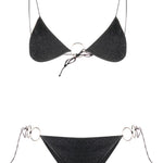 Bikini a triangolo Lumiere in nero - donna 