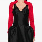 Cardigan con cristalli in rosso Simone rocha - donna 