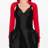Cardigan con cristalli in rosso Simone rocha - donna 
