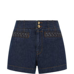 Shorts con bordi intrecciati awaken  in  blu Zimmermann - donna 