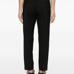 Pantaloni tiberio con pieghe in nero Briglia 1949 - uomo 