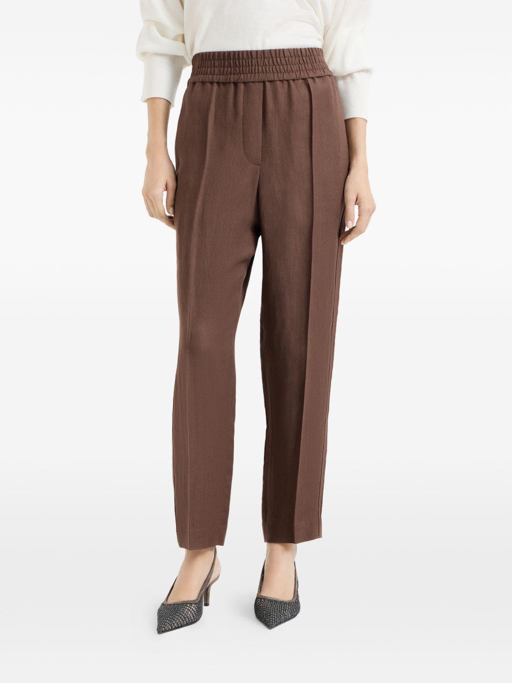 Pantaloni ampi in nero Brunello cucinelli - donna 
