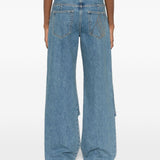Jeans con design a cinque tasche in blu The attico - donna 