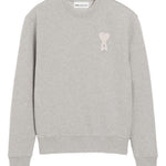Felpa con applicazione Ami De Coeur in grigio Ami paris - uomo 