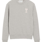 Felpa con applicazione Ami De Coeur in grigio Ami paris - uomo 