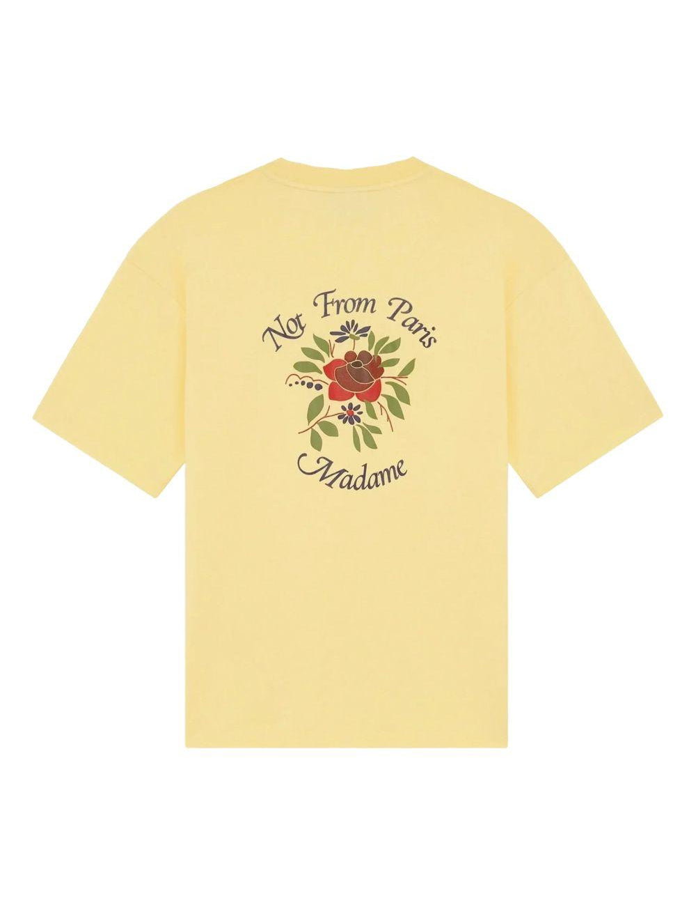 T-shirt a fiori in giallo Drole de monsieur - uomo 