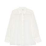 Camicia in crepe di setain bianco 