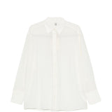Camicia in crepe di setain bianco 