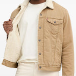 Giacca denim sherpa type iii  in beige Levi's - uomo 