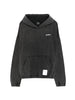 Felpa con cappuccio in nero Satisfy - unisex