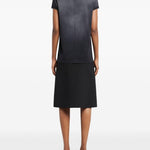 T-shirt con logo in nero Courrèges - donna 