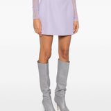 Minigonna con zip in lilla Wardrobe.Nyc - donna 