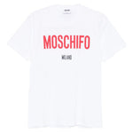 T-shirt con stampa moschifo in bainco Moschino - donna 