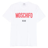 T-shirt con stampa moschifo in bainco Moschino - donna 