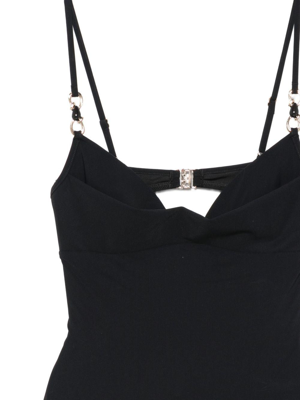 Costume da bagno Mahon con scollo a cuore in nero 