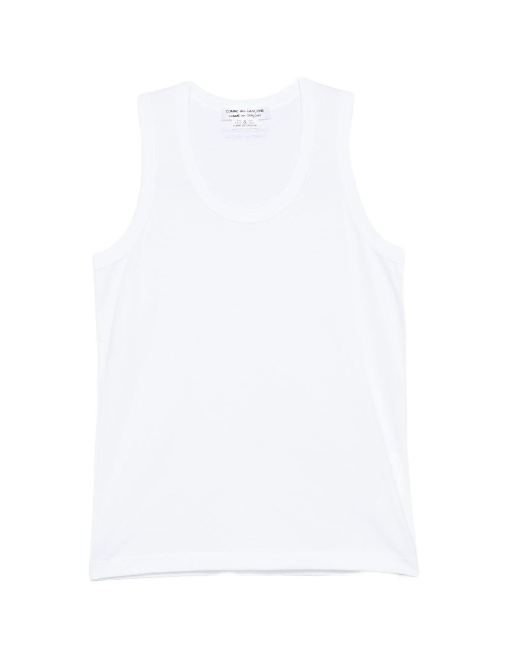 Canotta senza maniche in bianco Comme des garcons comme des garcons - donna 
