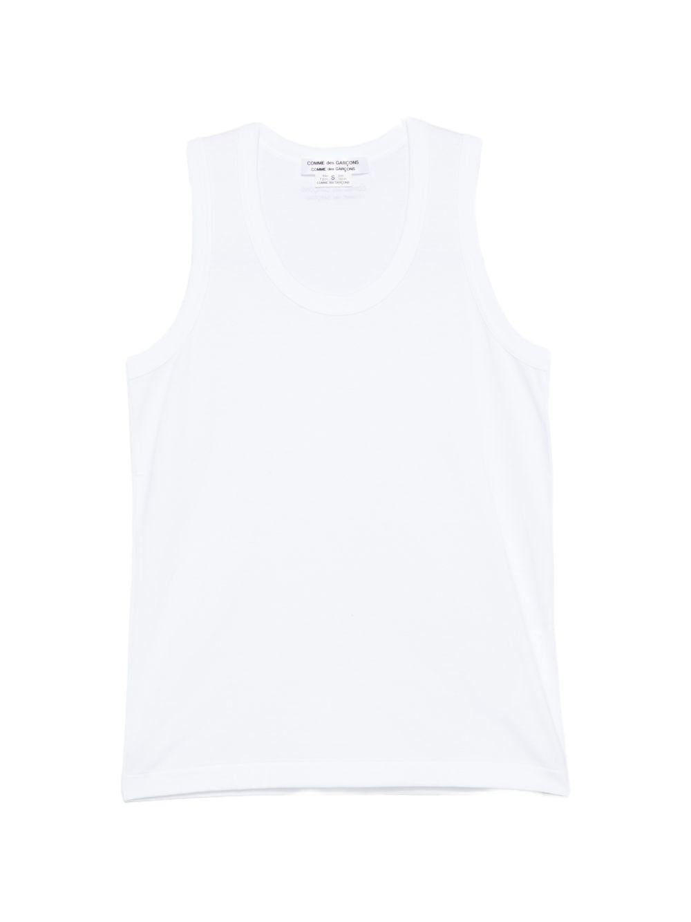 Canotta senza maniche in bianco Comme des garcons comme des garcons - donna 