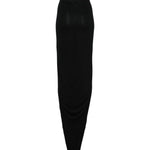 Gonna midi con ruches in nero Rick Owens Lilies -  donna 