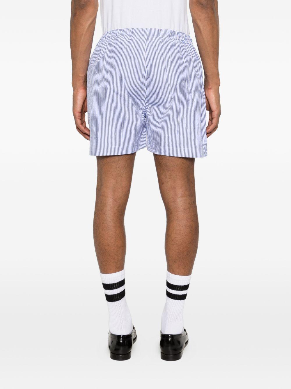 Shorts a righe in blu Willy chavarria - uomo 