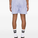 Shorts a righe in blu Willy chavarria - uomo 