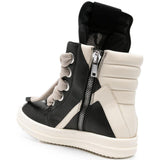 Sneakers Geobasket in pelle in nero 