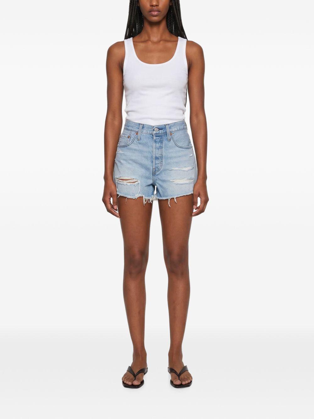 Shorts in denim 501 in celeste Levi's - donna 