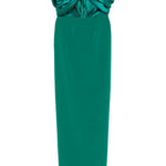 Abito lungo Latifa in verde smeraldo Rhea Costa - donna 