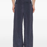 Pantaloni con coulisse in blu Feng chen wang - uomo 
