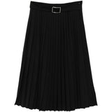 Gonna midi plissettata con cintura in nero Maxmara sportmax - donna 