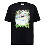 T-shirt con stampa in nero Casablanca - uomo 
