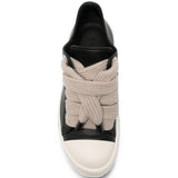 Sneakers Jumbolacet in pelle in nero 