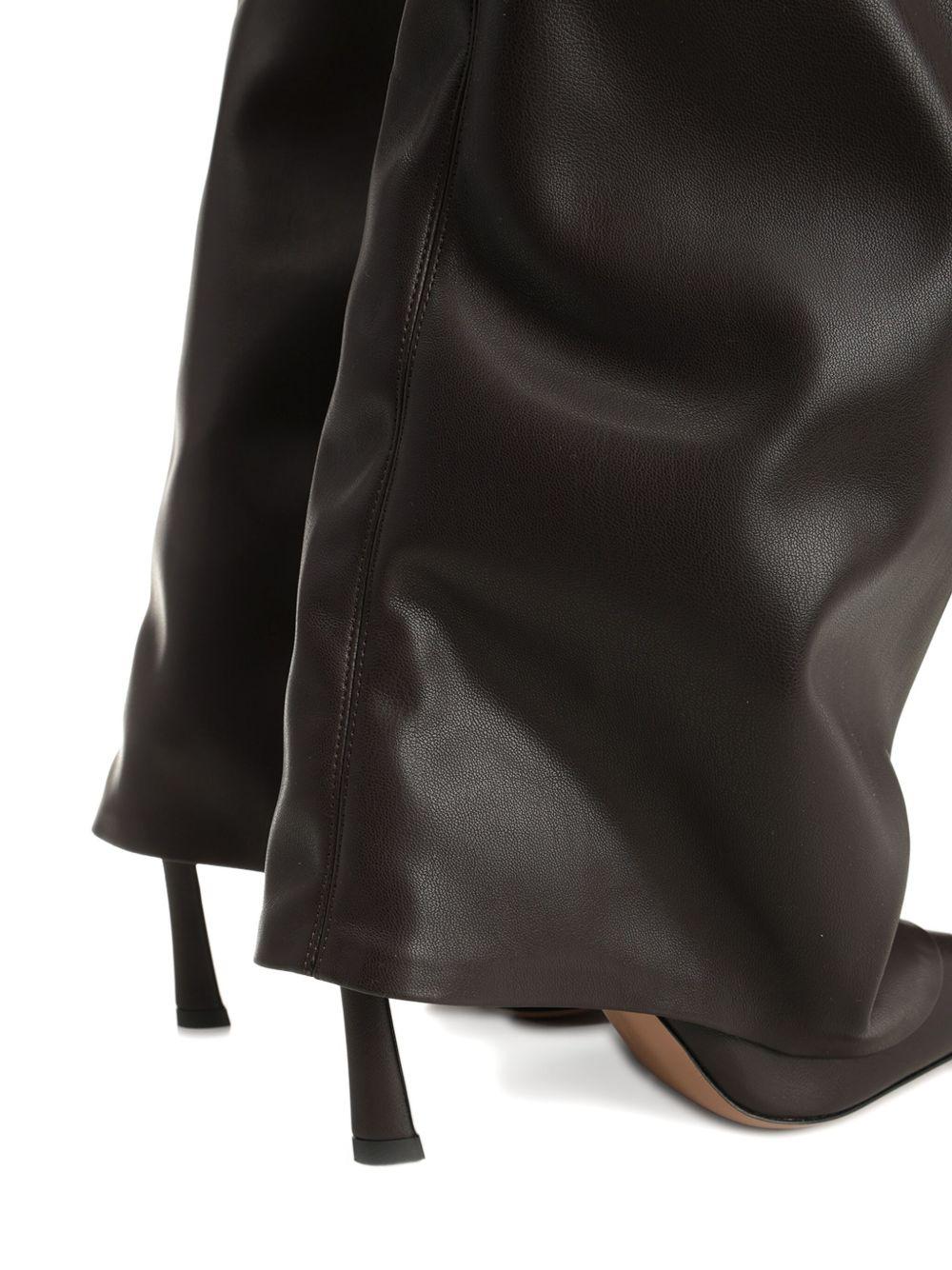 Stivali sopra il ginocchio 95mm in marrone The attico - donna 
