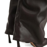 Stivali sopra il ginocchio 95mm in marrone The attico - donna 