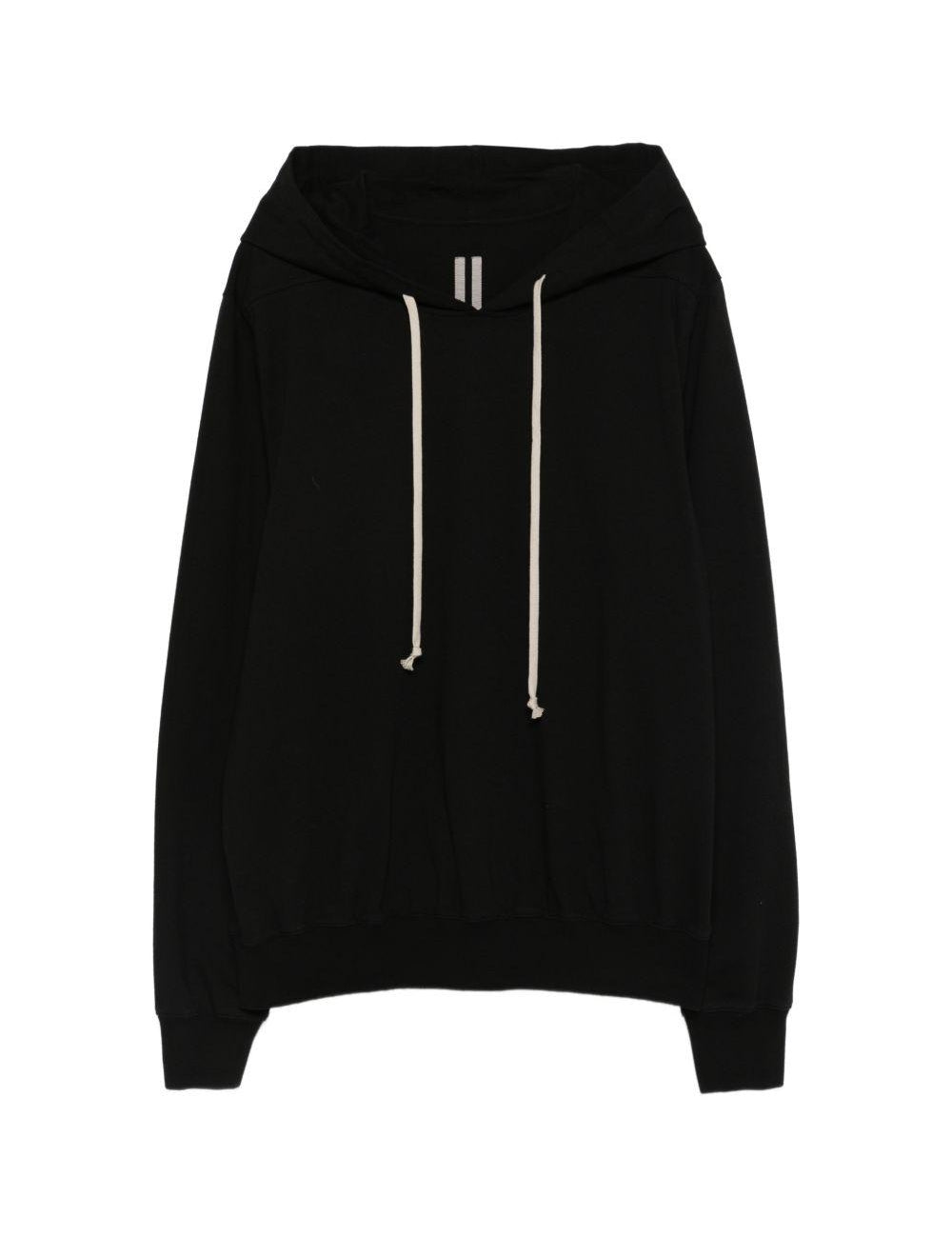 Felpa con cappuccio in nero Rick owens - uomo 