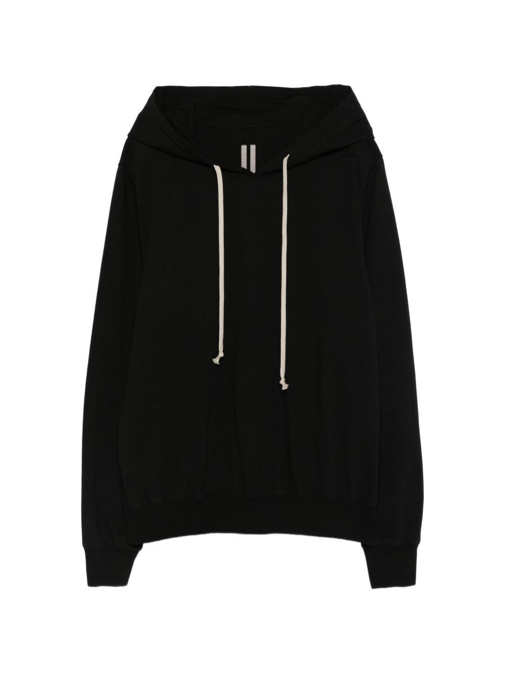 Felpa con cappuccio in nero Rick owens - uomo 