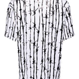 T-shirt con stampa grafica in nero e bianco Comme Des Garcons - donna 