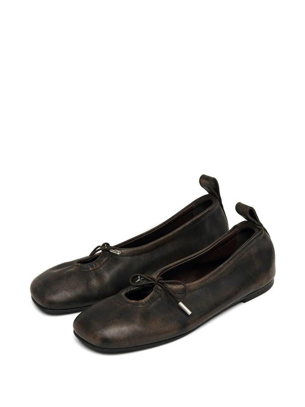 Ballerine Rosalind pelle in marrone 