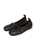 Ballerine Rosalind pelle in marrone 