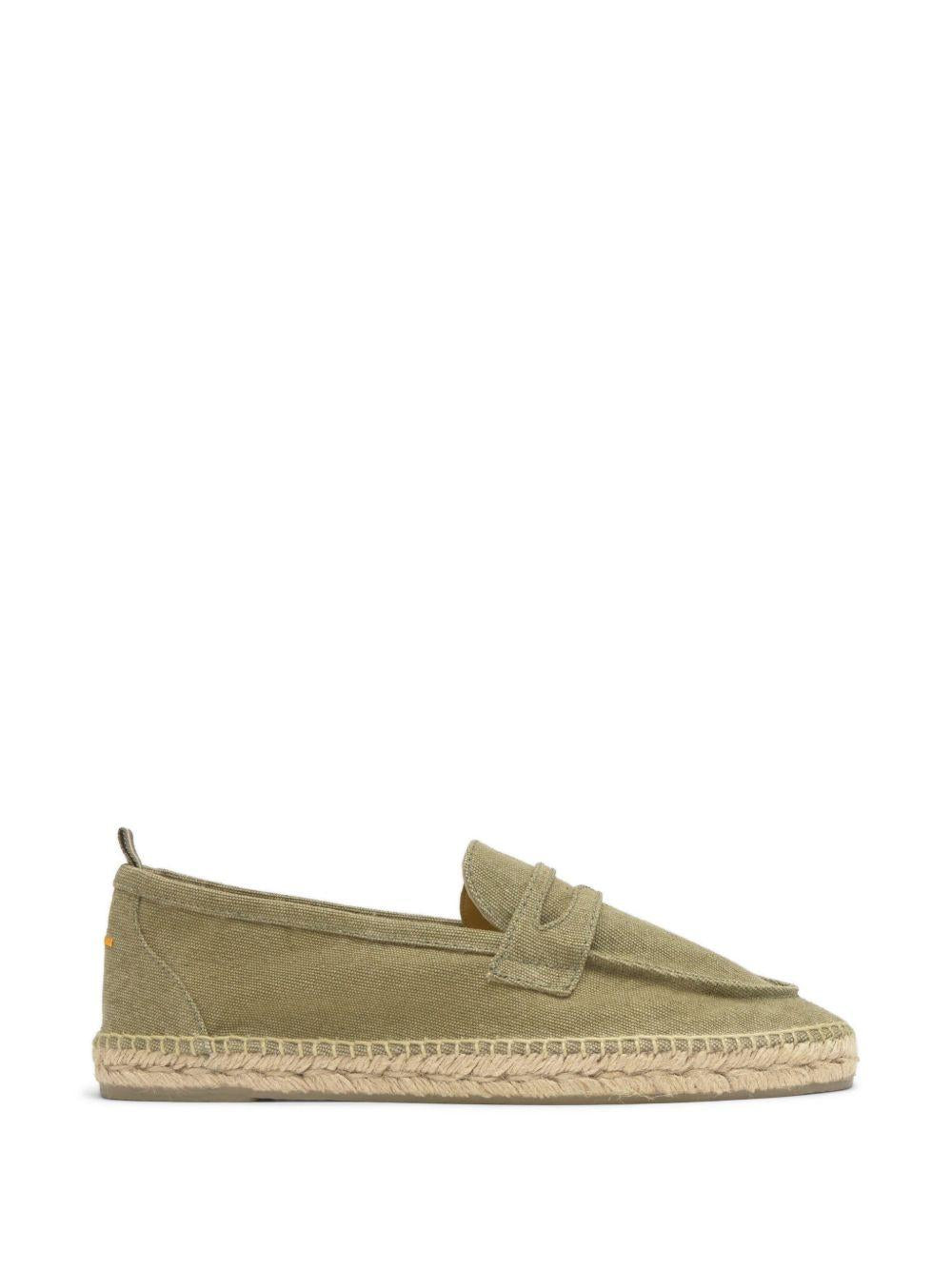 Espadrilles in tela penny in verde Castañer - uomo 
