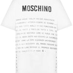 T-shirt con stampa in bianco Moschino - donna 