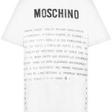T-shirt con stampa in bianco Moschino - donna 