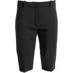 Pantaloni corti con pince in nero 
