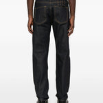 Jeans con cuciture a contrasto in blu Ksubi - uomo 