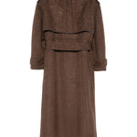 Trench doppiopetto con decorazione in marrone Giuseppe Di Morabito - donna 