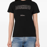 T-shirt con decorazione in nero Moschino - donna 