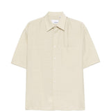 Camicia con tasca a maniche corte in avorio Costumein - uomo 