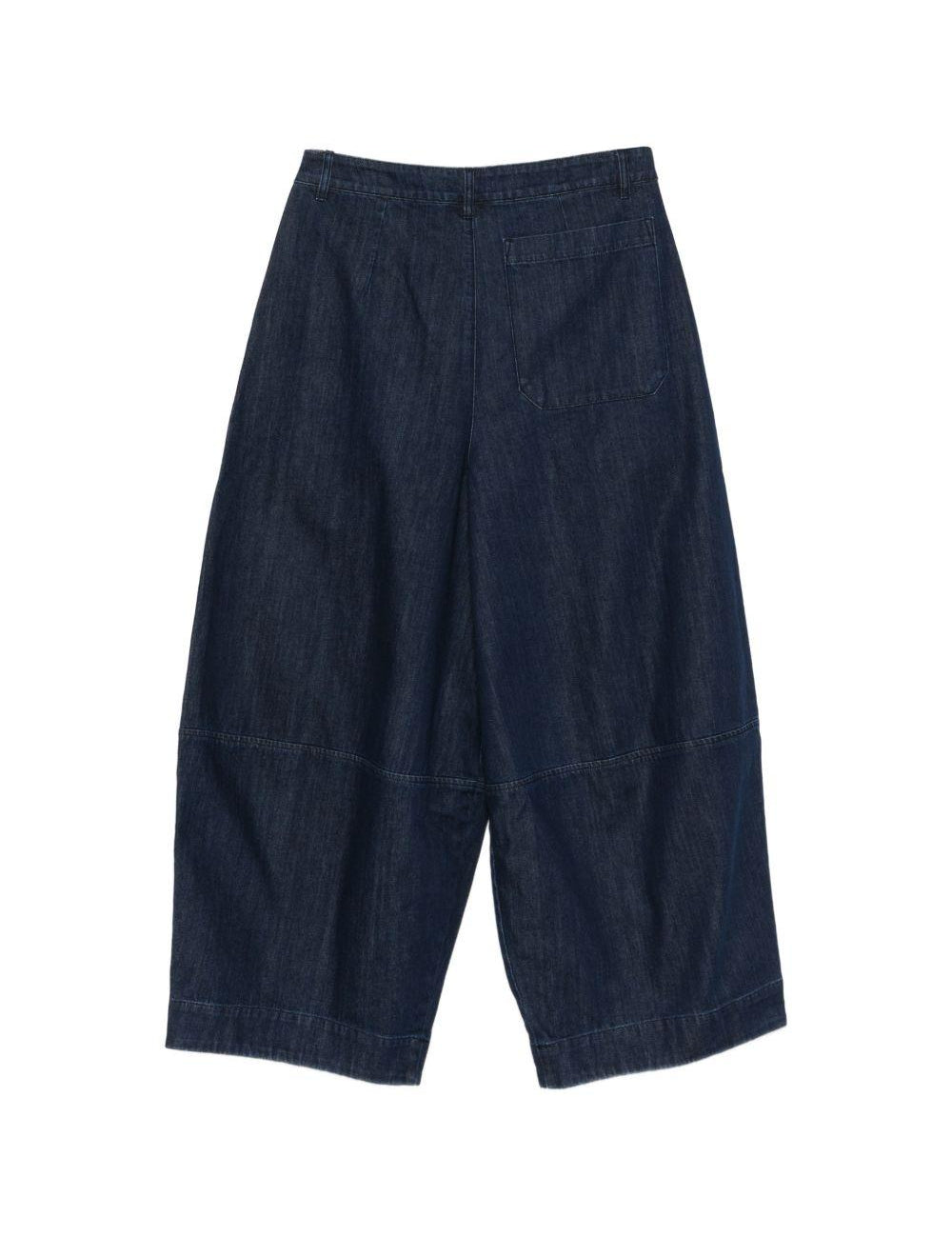 Jeans a pieghe in blu Ymc - uomo 