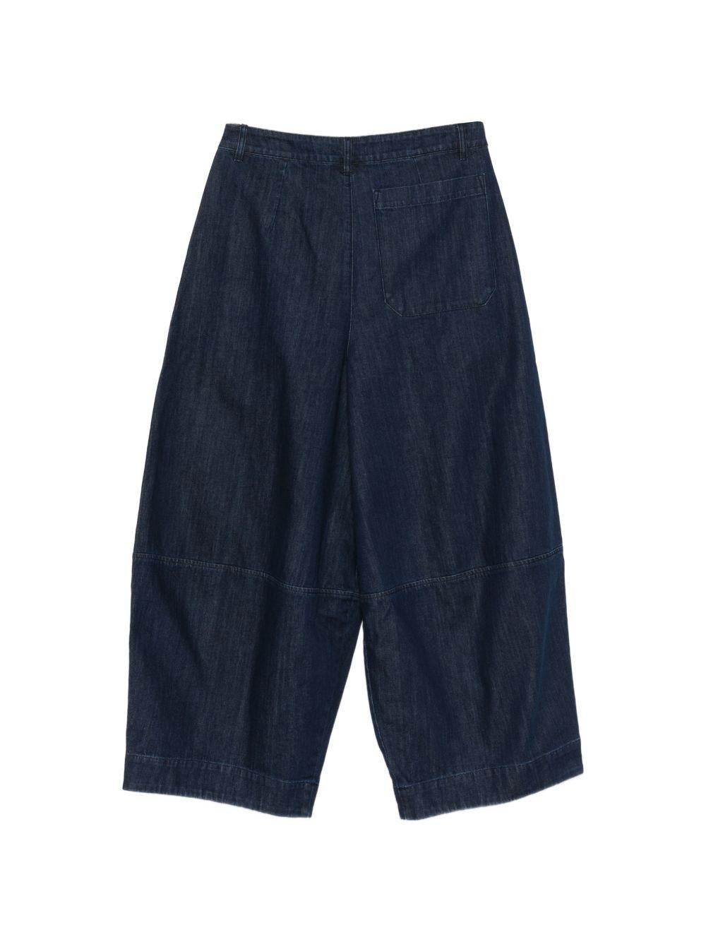 Jeans a pieghe in blu Ymc - uomo 